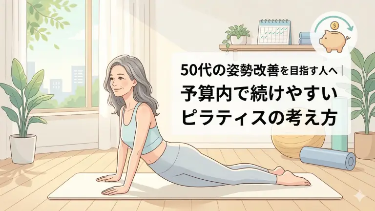 50代で姿勢改善を目指す人へ｜予算内で続けやすいピラティスの選び方