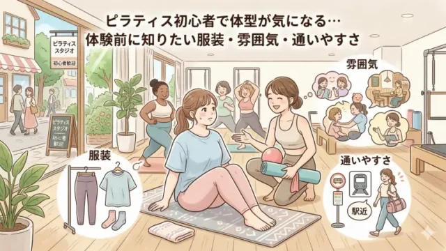 ピラティス初心者で体型が気になる人へ|体験前に知りたい服装・雰囲気・通いやすさ