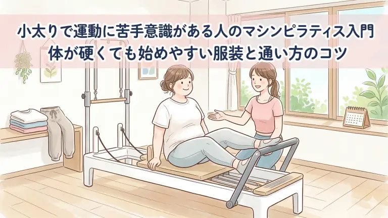 小太りで運動が苦手でも大丈夫?マシンピラティス初心者の服装と通い方のコツ