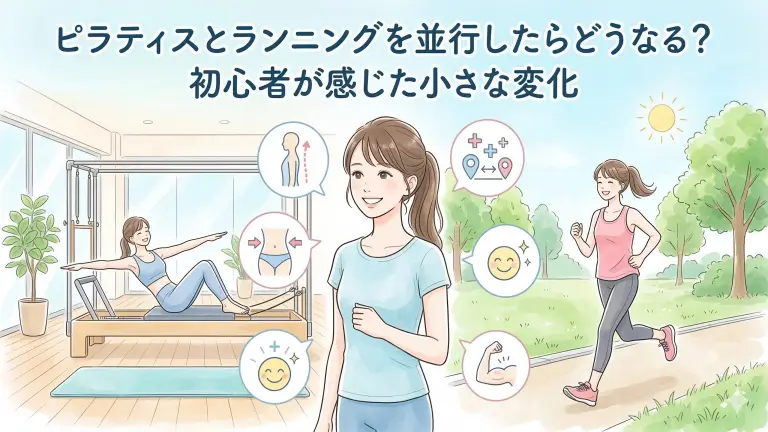 ピラティスとランニングを並行したらどうなる？初心者が感じた小さな変化を整理