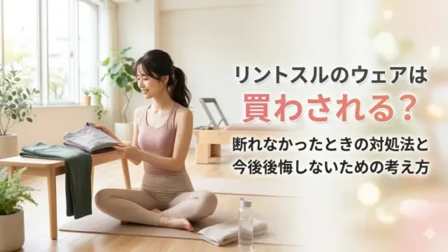 リントスルのウェアは買わされる?断れなかったときの対処法と今後後悔しないための考え方
