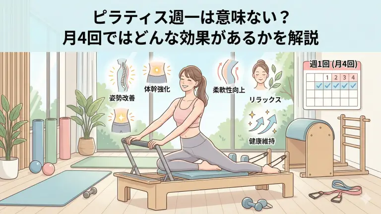 ピラティス週一は意味ない?月4回ではどんな効果があるかを解説